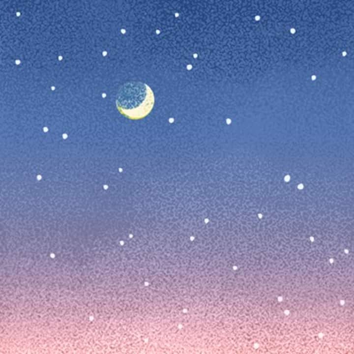 Colorful animation about sky